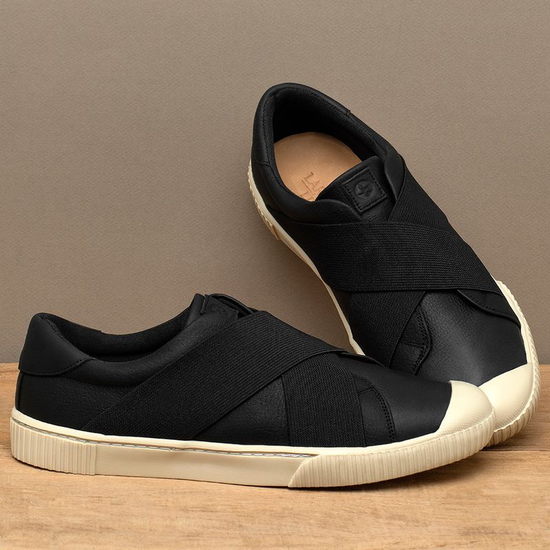 Laranja_Lima_Shoes_Sapatos_Femininos___Tenis___Cano_Baixo_em_Couro_Preto_-_Codigo_-_158002_3