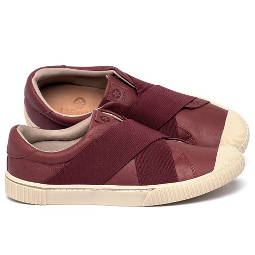 Tênis   Cano Baixo em Couro Vermelho - Codigo - 158002