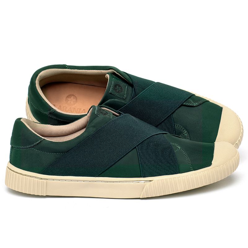 Laranja_Lima_Shoes_Sapatos_Femininos___Tenis___Cano_Baixo_em_Couro_Verde_-_Codigo_-_158002_1
