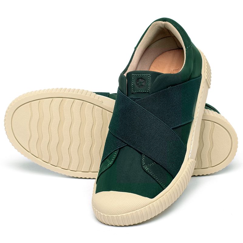 Laranja_Lima_Shoes_Sapatos_Femininos___Tenis___Cano_Baixo_em_Couro_Verde_-_Codigo_-_158002_2