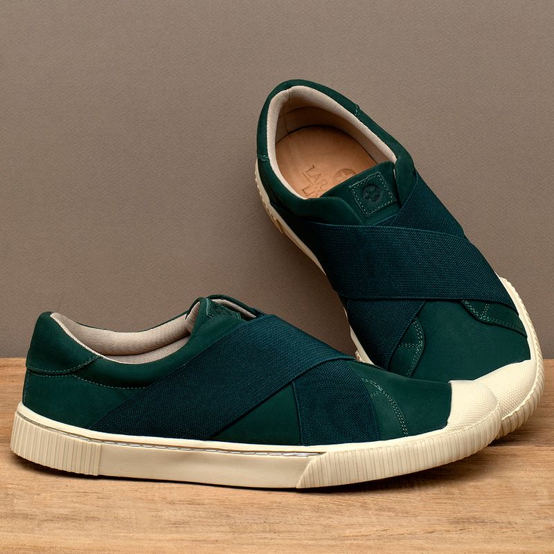 Laranja_Lima_Shoes_Sapatos_Femininos___Tenis___Cano_Baixo_em_Couro_Verde_-_Codigo_-_158002_3