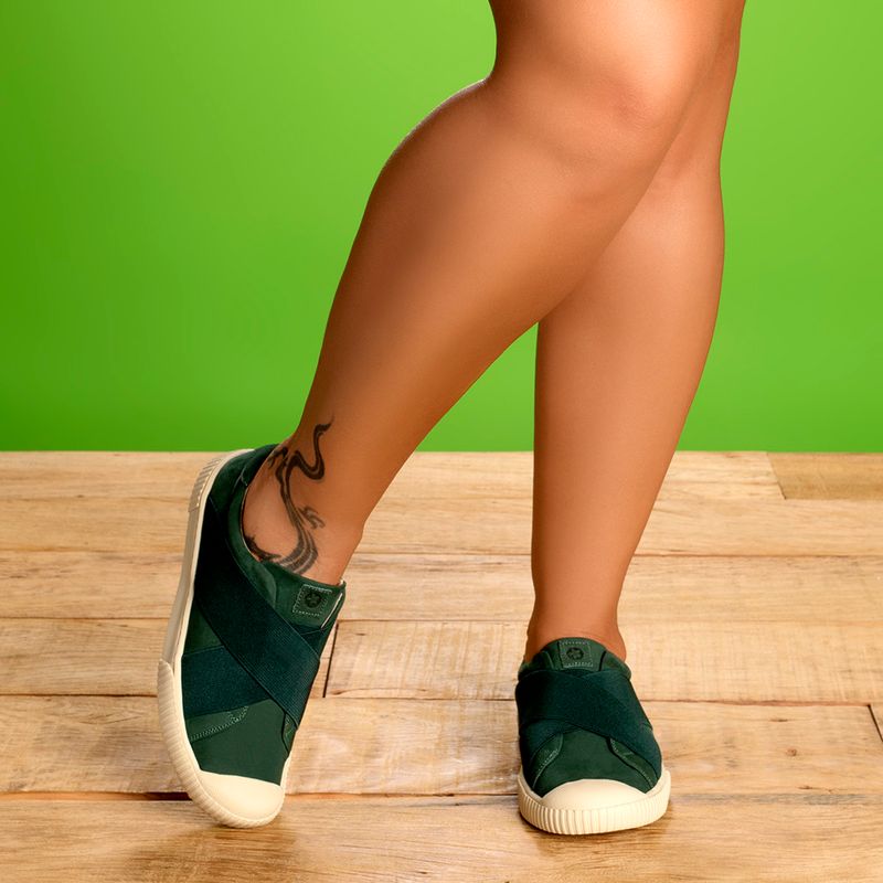 Laranja_Lima_Shoes_Sapatos_Femininos___Tenis___Cano_Baixo_em_Couro_Verde_-_Codigo_-_158002_7