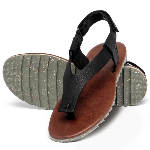 Sandália Rasteira   Flat Preto - Codigo - 155021