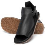 Laranja_Lima_Shoes_Sapatos_Femininos___Sandalia_Rasteira___Flat_em_Couro_Preto_-_Codigo_-_156024_2