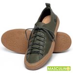 Laranja_Lima_Shoes_Sapatos_Masculinos___Tenis_Masculino___Cano_Baixo_em_Couro_Verde_-_Codigo_-_141142_2