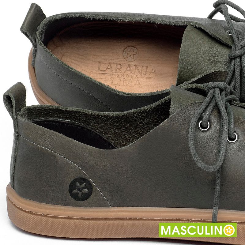 Laranja_Lima_Shoes_Sapatos_Masculinos___Tenis_Masculino___Cano_Baixo_em_Couro_Verde_-_Codigo_-_141142_5