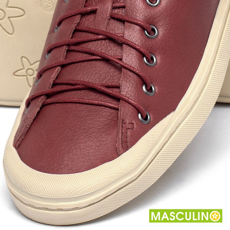 Laranja_Lima_Shoes_Sapatos_Masculinos___Tenis_Masculino___Cano_Baixo_em_Couro_Vermelho_-_Codigo_-_141142_6