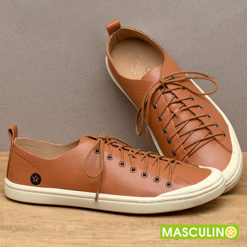 Laranja_Lima_Shoes_Sapatos_Masculinos___Tenis_Masculino___Cano_Baixo_em_Couro_Laranja_-_Codigo_-_141142_3