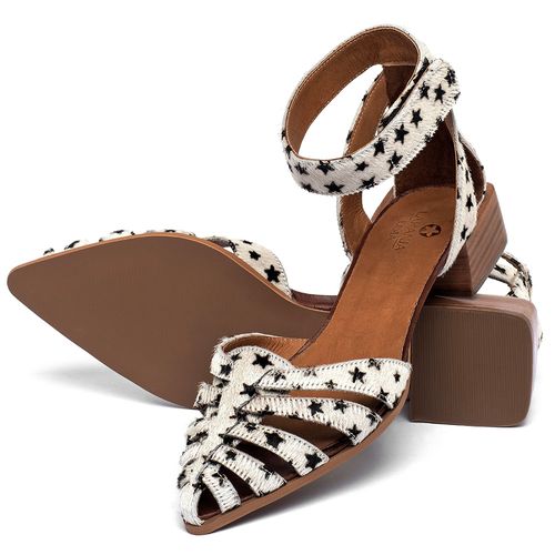 Scarpin   Bico Fino Salto de 3 cm em Couro Animal Print - Codigo - 3902