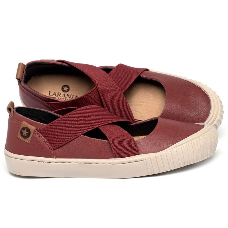 Laranja_Lima_Shoes_Sapatos_Femininos___Tenis___Cano_Baixo_em_Couro_Vermelho_-_Codigo_-_153070_1