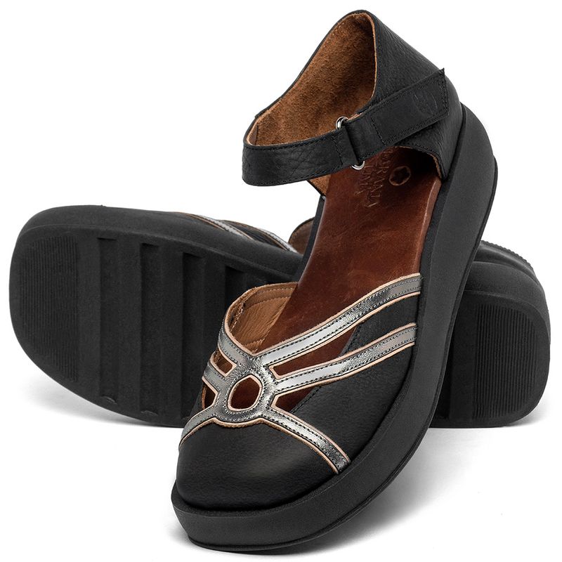 Laranja_Lima_Shoes_Sapatos_Femininos___Sandalia___Boho_Salto_de_4_cm_em_Couro_Preto_-_Codigo_-_3984_2