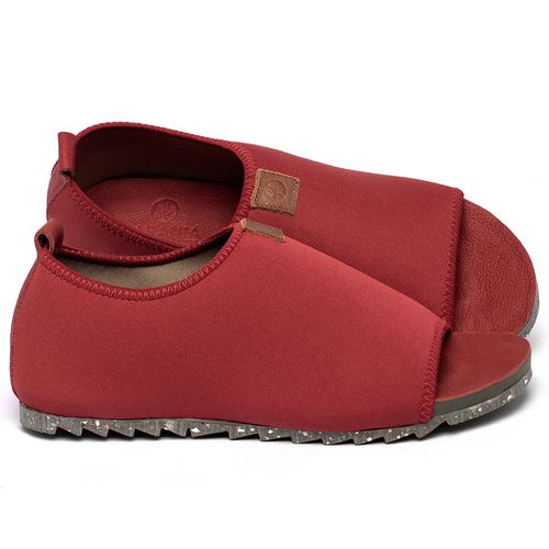 Sandália Rasteira   Flat em Neoprene Vermelho - Codigo - 158010