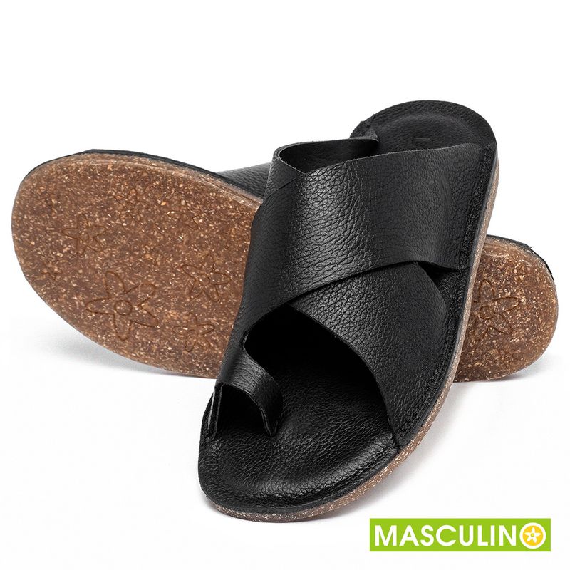 Laranja_Lima_Shoes_Sapatos_Masculinos___Rasteira_em_Couro_Preto_-_Codigo_-_156058_2