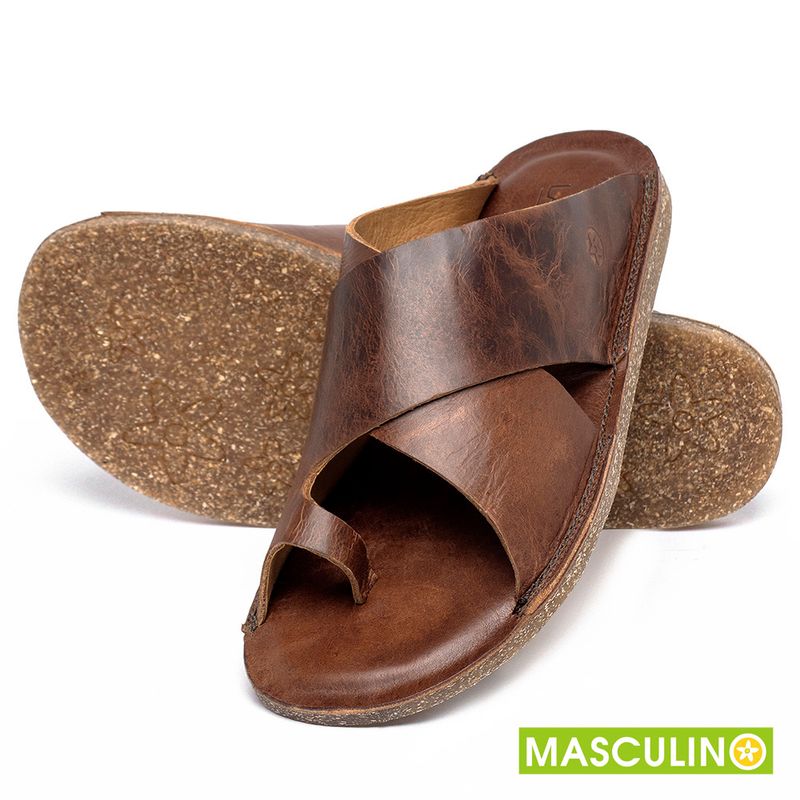 Laranja_Lima_Shoes_Sapatos_Masculinos___Rasteira_em_Couro_Marrom_-_Codigo_-_156058_2