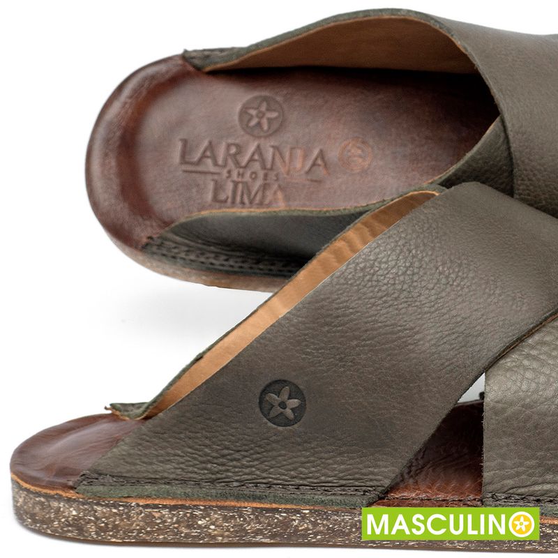 Laranja_Lima_Shoes_Sapatos_Masculinos___Rasteira_em_Couro_Musgo_-_Codigo_-_156058_5