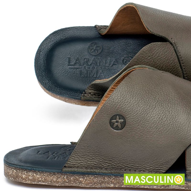 Laranja_Lima_Shoes_Sapatos_Masculinos___Rasteira_em_Couro_Musgo_-_Codigo_-_156059_5