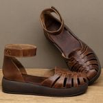 Laranja_Lima_Shoes_Sapatos_Femininos___Sandalia___Boho_Salto_de_4_cm_em_Couro_Marrom_-_Codigo_-_3983_3