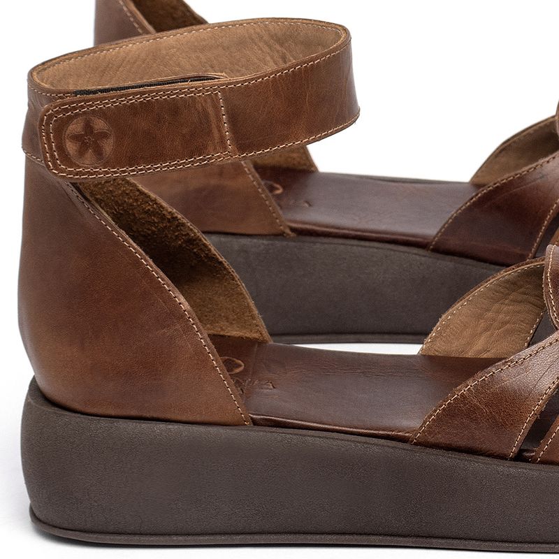 Laranja_Lima_Shoes_Sapatos_Femininos___Sandalia___Boho_Salto_de_4_cm_em_Couro_Marrom_-_Codigo_-_3983_5