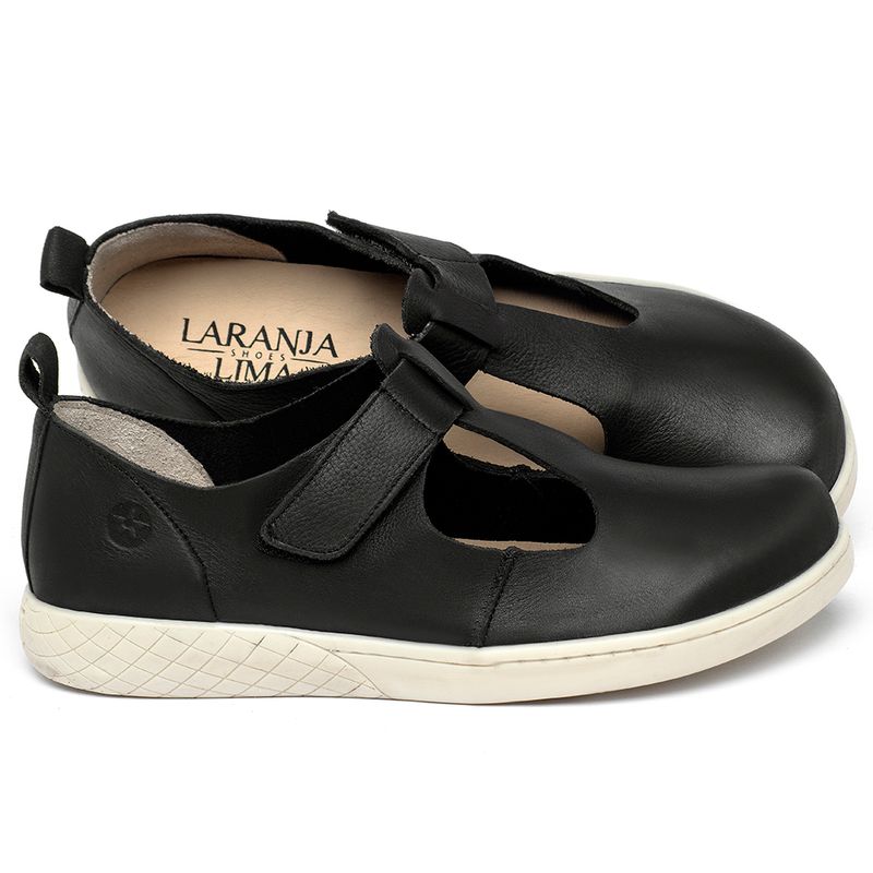 Laranja_Lima_Shoes_Sapatos_Femininos___Tenis___Cano_Baixo_em_Couro_Preto_-_Codigo_-_148085_1
