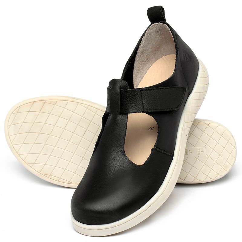 Laranja_Lima_Shoes_Sapatos_Femininos___Tenis___Cano_Baixo_em_Couro_Preto_-_Codigo_-_148085_2