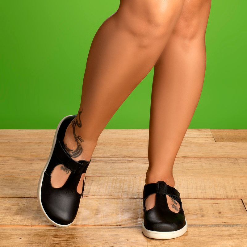 Laranja_Lima_Shoes_Sapatos_Femininos___Tenis___Cano_Baixo_em_Couro_Preto_-_Codigo_-_148085_7