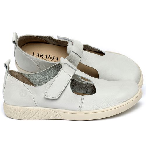 Tênis   Cano Baixo em Couro Off-White - Codigo - 148085