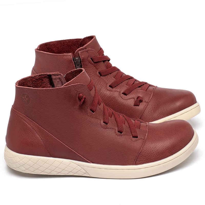 Laranja_Lima_Shoes_Sapatos_Femininos___Tenis___Cano_Alto_em_Couro_Vermelho_-_Codigo_-_148082_1