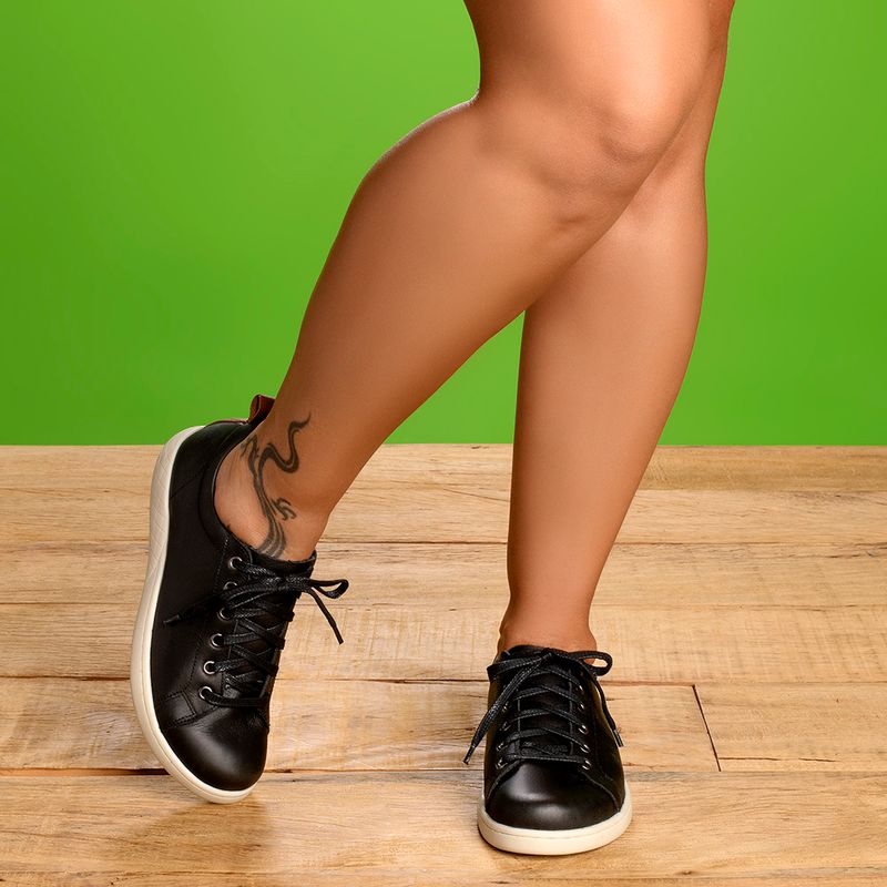 Laranja_Lima_Shoes_Sapatos_Femininos___Tenis___Cano_Baixo_em_Couro_Preto_-_Codigo_-_148083_7