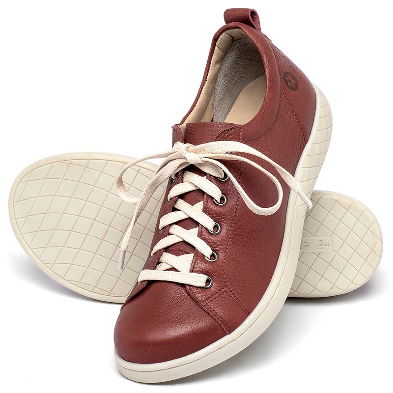 Laranja_Lima_Shoes_Sapatos_Femininos___Tenis___Cano_Baixo_em_Couro_Vermelho_-_Codigo_-_148083_2