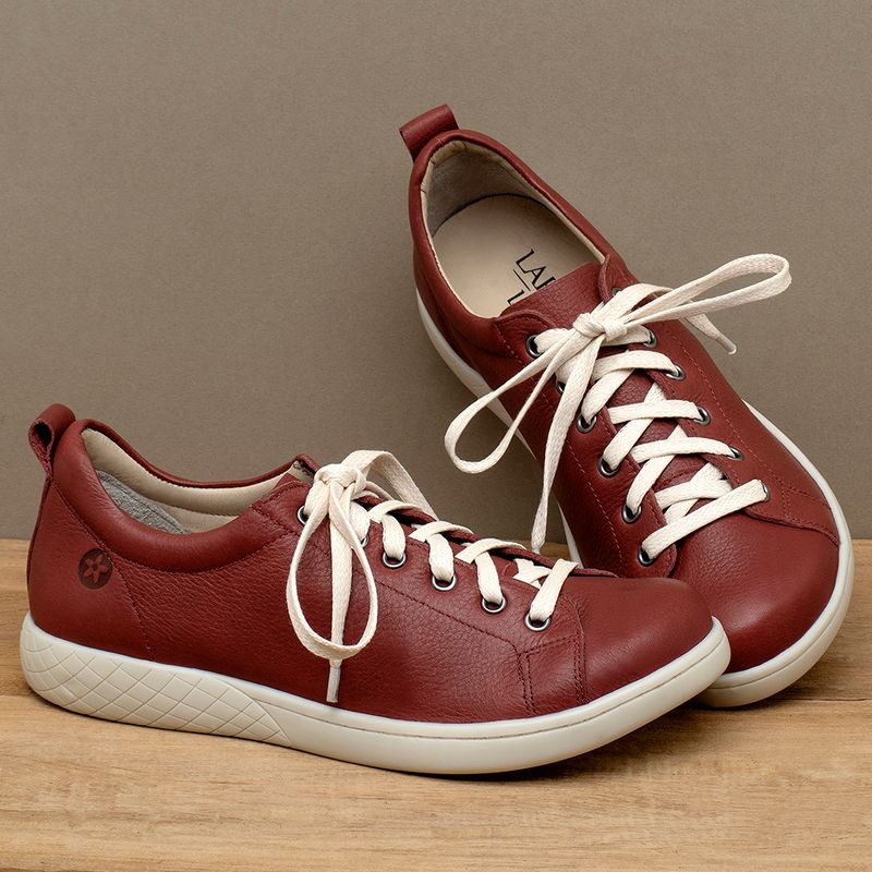 Laranja_Lima_Shoes_Sapatos_Femininos___Tenis___Cano_Baixo_em_Couro_Vermelho_-_Codigo_-_148083_3