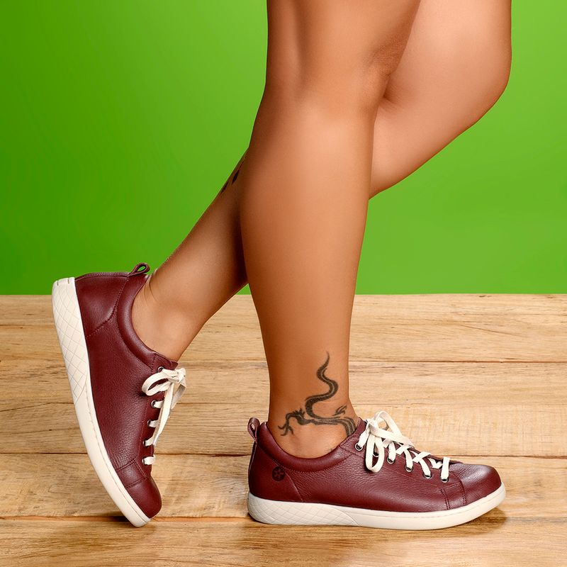 Laranja_Lima_Shoes_Sapatos_Femininos___Tenis___Cano_Baixo_em_Couro_Vermelho_-_Codigo_-_148083_8
