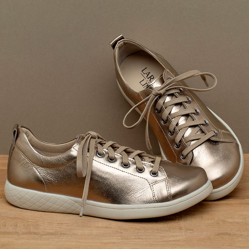 Laranja_Lima_Shoes_Sapatos_Femininos___Tenis___Cano_Baixo_em_Couro_Metalizado_-_Codigo_-_148083_3