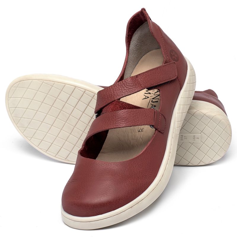 Laranja_Lima_Shoes_Sapatos_Femininos___Tenis___Cano_Baixo_em_Couro_Vermelho_-_Codigo_-_148086_2