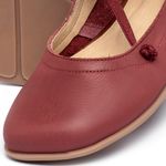 Laranja_Lima_Shoes_Sapatos_Femininos___Sapatilha___Bico_Quadrado_em_Couro_Vermelho_-_Codigo_-_9471_6