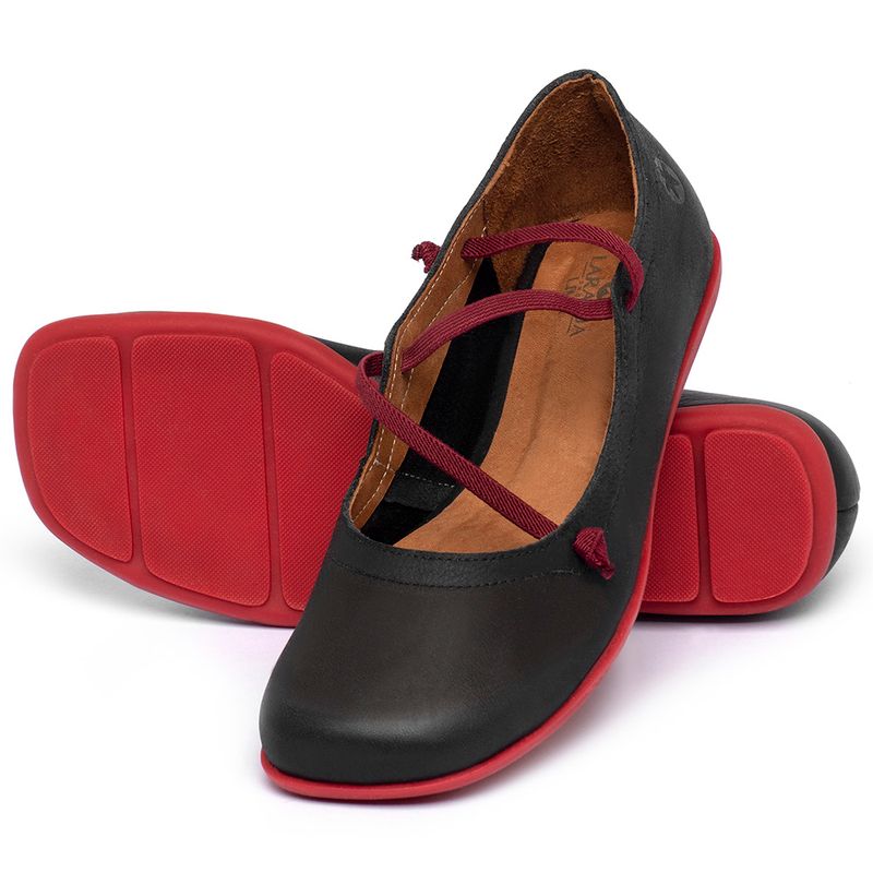 Laranja_Lima_Shoes_Sapatos_Femininos___Sapatilha___Bico_Quadrado_em_Couro_Preto_-_Codigo_-_9471_2