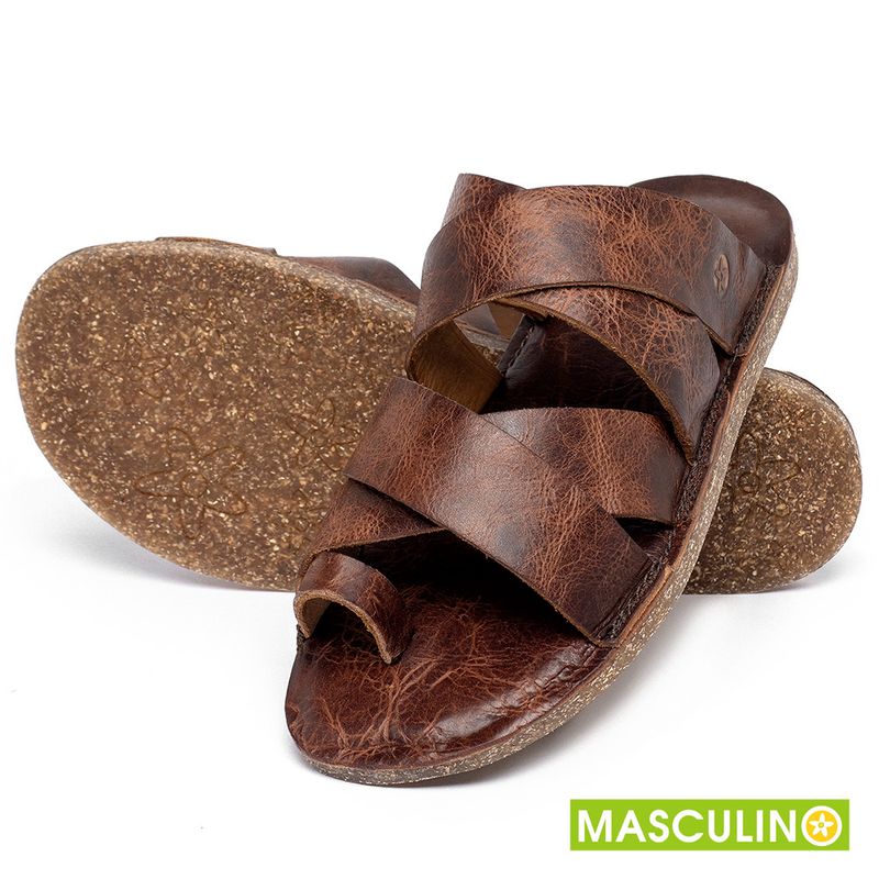 Laranja_Lima_Shoes_Sapatos_Masculinos___Rasteira_em_Couro_Marrom_-_Codigo_-_156052_2