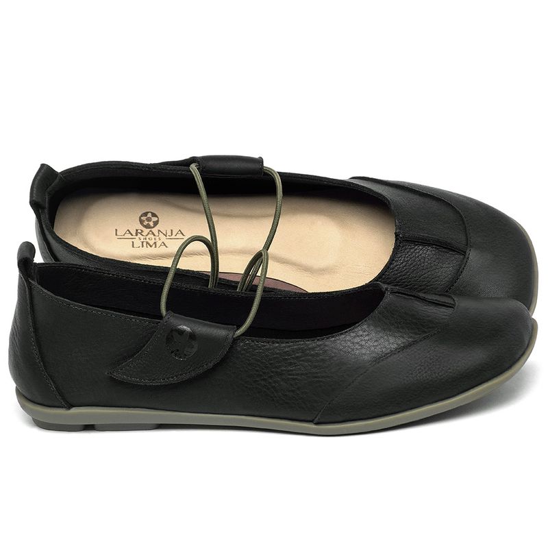 Laranja_Lima_Shoes_Sapatos_Femininos___Sapatilha___Bico_Quadrado_em_Couro_Preto_-_Codigo_-_9617_1