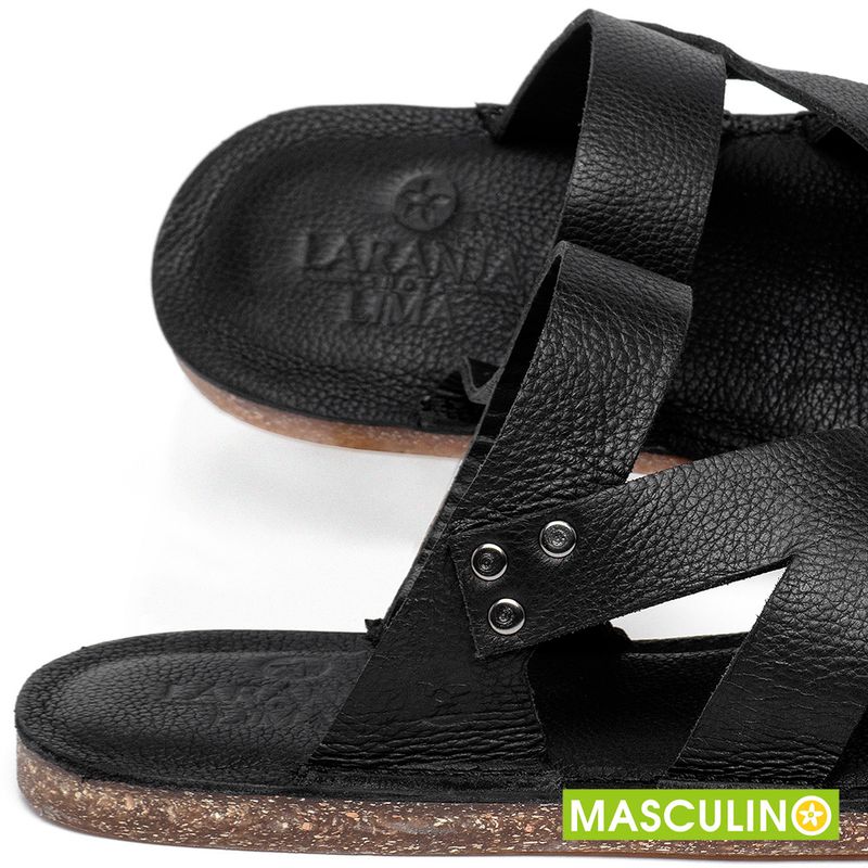 Laranja_Lima_Shoes_Sapatos_Masculinos___Rasteira_em_Couro_Preto_-_Codigo_-_156050_5