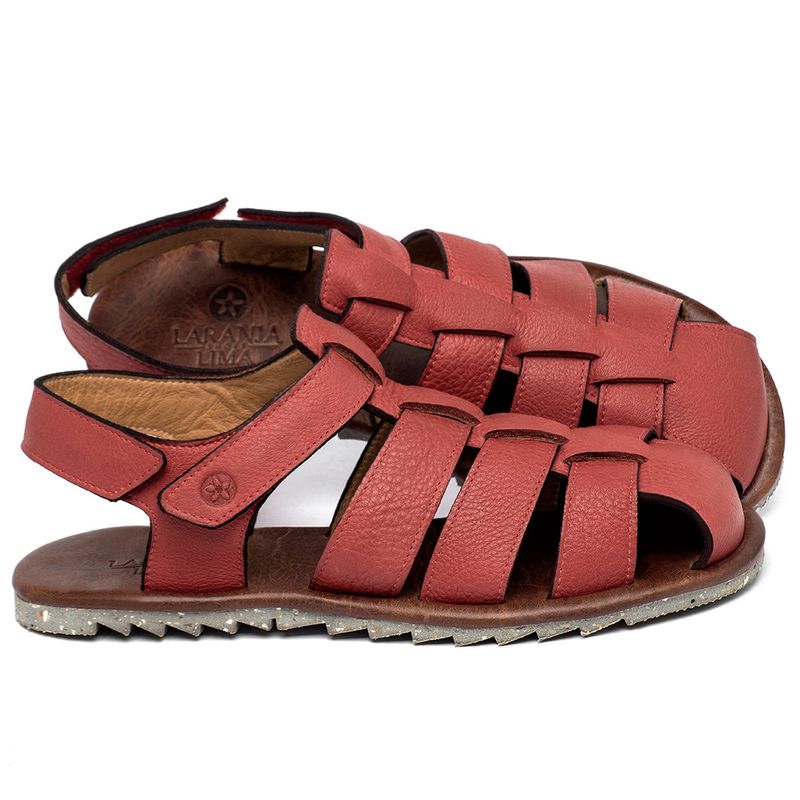 Laranja_Lima_Shoes_Sapatos_Femininos___Sandalia_Rasteira___Flat_em_Couro_Vermelho_-_Codigo_-_155019_1