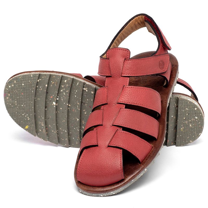 Laranja_Lima_Shoes_Sapatos_Femininos___Sandalia_Rasteira___Flat_em_Couro_Vermelho_-_Codigo_-_155019_2