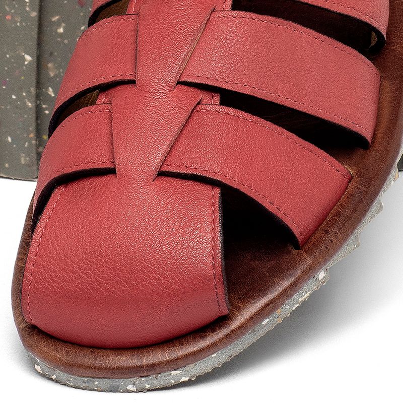 Laranja_Lima_Shoes_Sapatos_Femininos___Sandalia_Rasteira___Flat_em_Couro_Vermelho_-_Codigo_-_155019_6