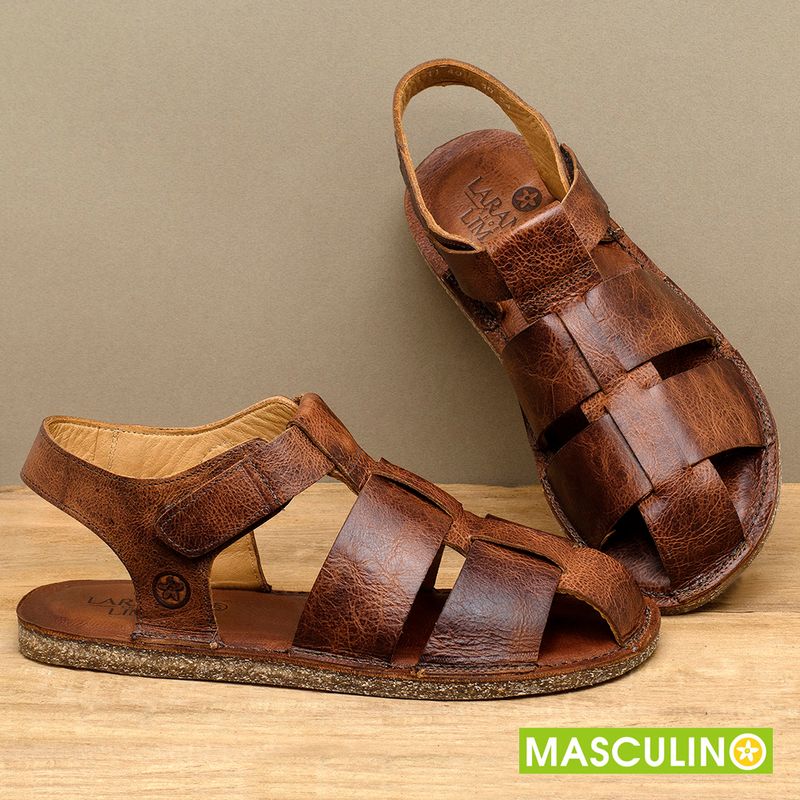 Laranja_Lima_Shoes_Sapatos_Masculinos___Rasteira_em_Couro_Marrom_-_Codigo_-_156056_3