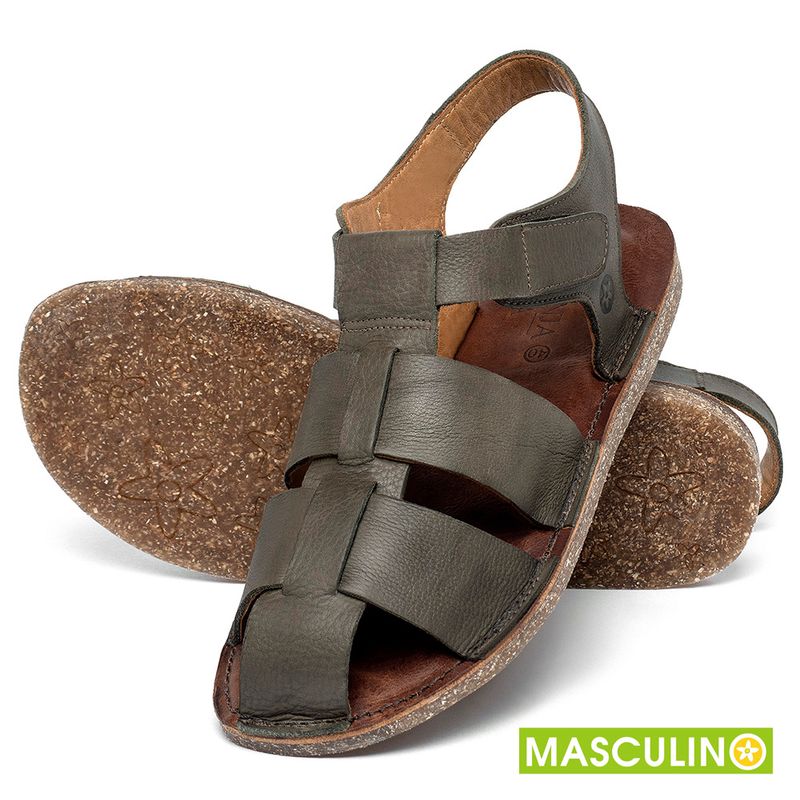 Laranja_Lima_Shoes_Sapatos_Masculinos___Rasteira_em_Couro_Musgo_-_Codigo_-_156056_2