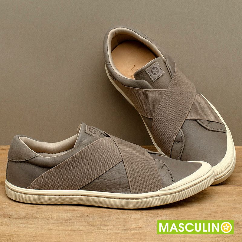 Laranja_Lima_Shoes_Sapatos_Masculinos___Tenis_Masculino___Cano_Baixo_em_Couro_Cinza_-_Codigo_-_158014_3