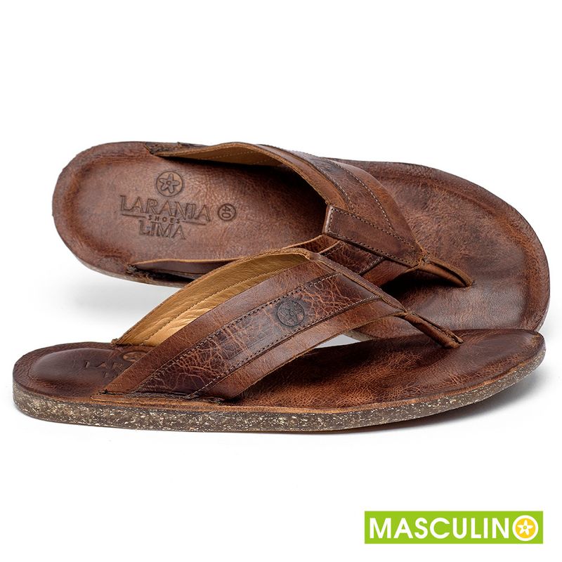 Laranja_Lima_Shoes_Sapatos_Masculinos___Rasteira_em_Couro_Marrom_-_Codigo_-_156054_1