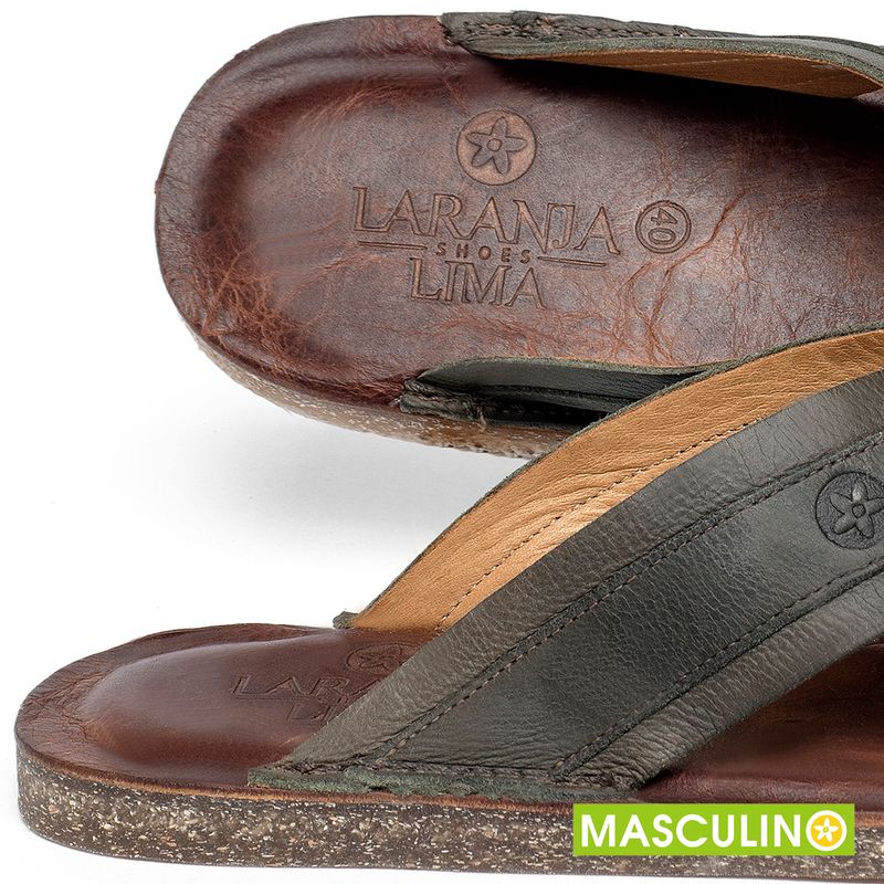 Laranja_Lima_Shoes_Sapatos_Masculinos___Rasteira_em_Couro_Musgo_-_Codigo_-_156054_5