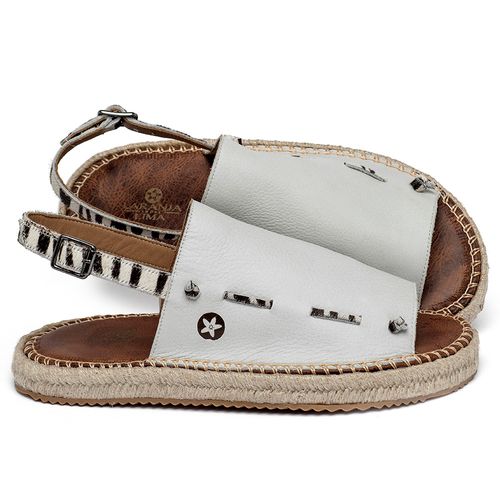 Birken em Couro Off-White - Codigo - 9633