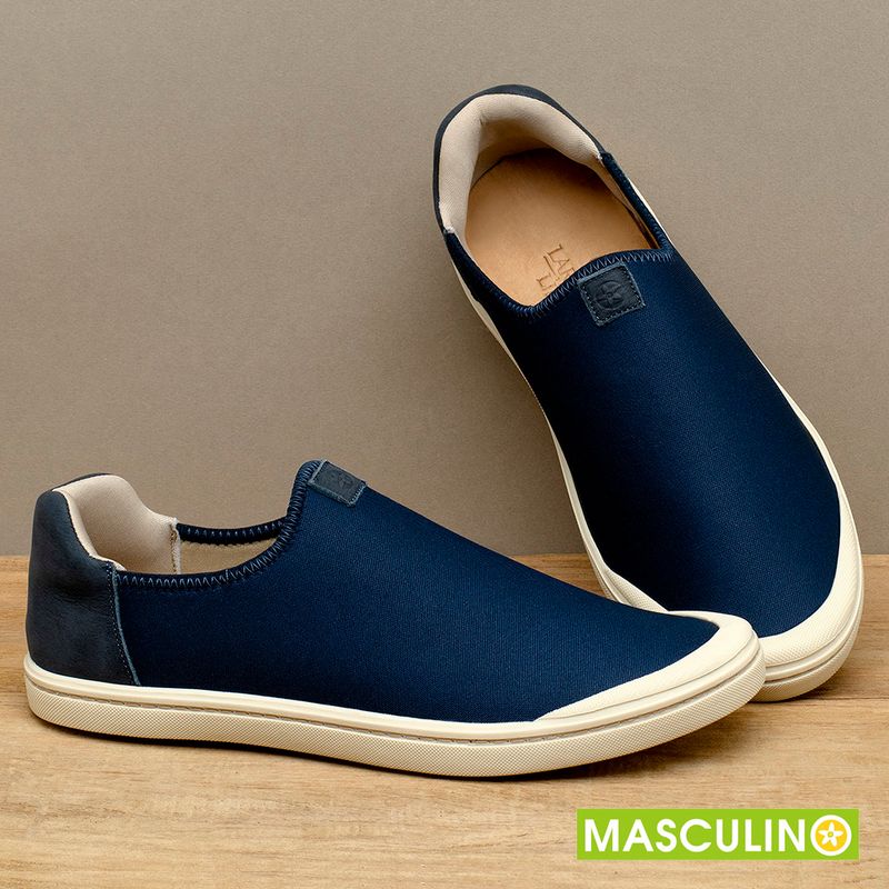 Laranja_Lima_Shoes_Sapatos_Masculinos___Tenis_Masculino___Cano_Baixo_em_Neoprene_Marinho_-_Codigo_-_158016_3