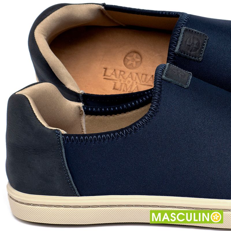 Laranja_Lima_Shoes_Sapatos_Masculinos___Tenis_Masculino___Cano_Baixo_em_Neoprene_Marinho_-_Codigo_-_158016_5