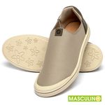 Laranja_Lima_Shoes_Sapatos_Masculinos___Tenis_Masculino___Cano_Baixo_em_Neoprene_Bege_-_Codigo_-_158016_2